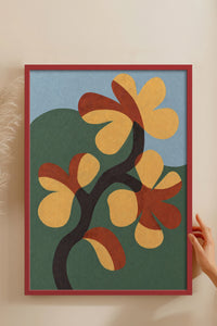HOMEPACK Ahşap Çerçeveli Tablo Çerçeveli Poster Sanatsal Modern Duvar Dekoru BEK-8420
