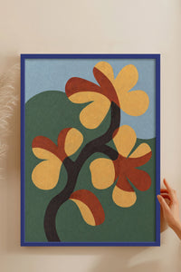 HOMEPACK Ahşap Çerçeveli Tablo Çerçeveli Poster Sanatsal Modern Duvar Dekoru BEK-8420