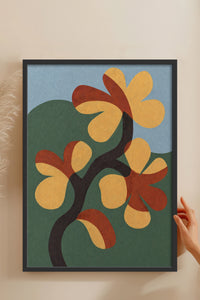 HOMEPACK Ahşap Çerçeveli Tablo Çerçeveli Poster Sanatsal Modern Duvar Dekoru BEK-8420