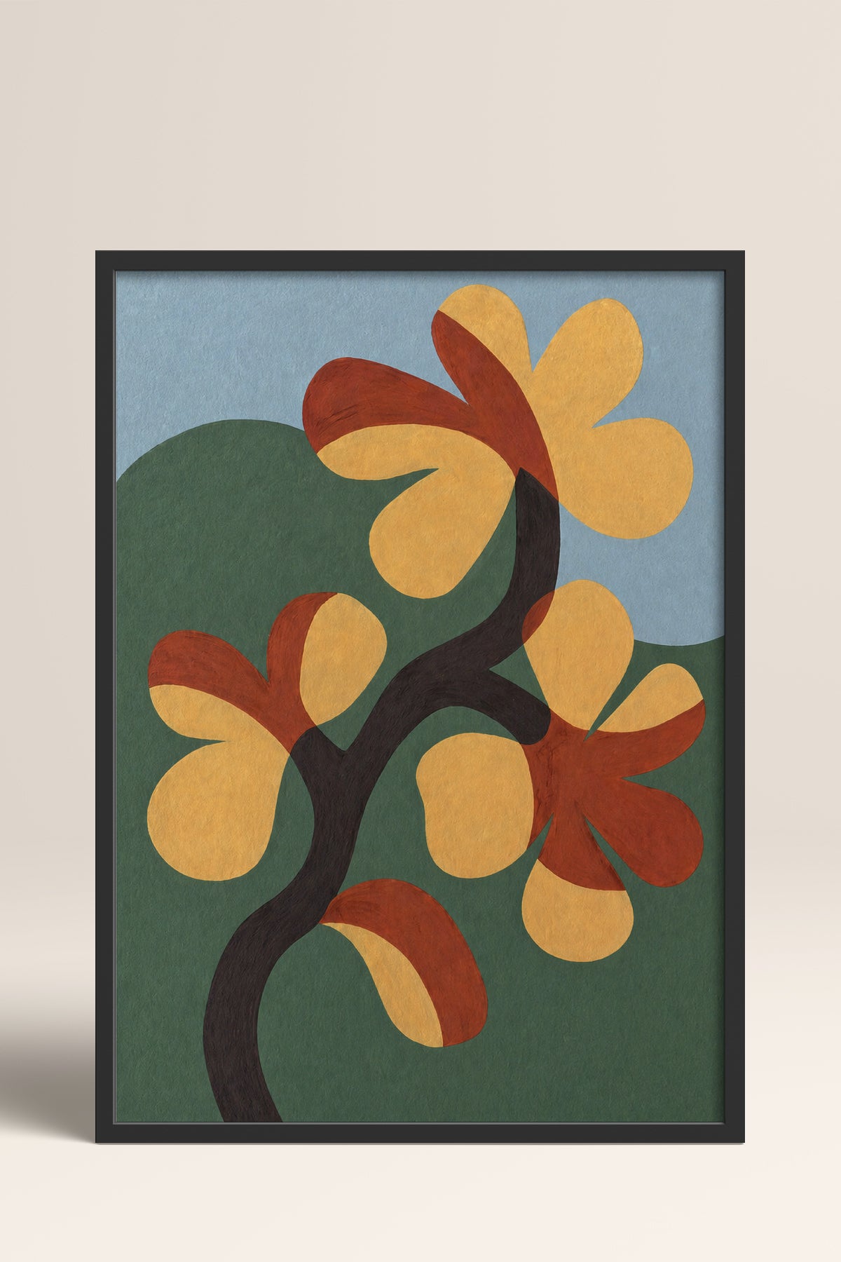 HOMEPACK Ahşap Çerçeveli Tablo Çerçeveli Poster Sanatsal Modern Duvar Dekoru BEK-8420