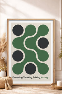 HOMEPACK Ahşap Çerçeveli Tablo Çerçeveli Poster Sanatsal Modern Duvar Dekoru BEK-8421