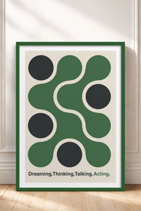 HOMEPACK Ahşap Çerçeveli Tablo Çerçeveli Poster Sanatsal Modern Duvar Dekoru BEK-8421