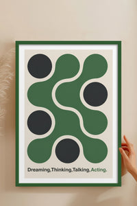 HOMEPACK Ahşap Çerçeveli Tablo Çerçeveli Poster Sanatsal Modern Duvar Dekoru BEK-8421