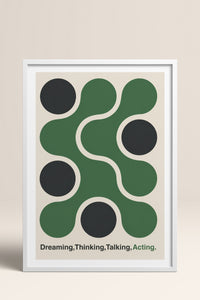 HOMEPACK Ahşap Çerçeveli Tablo Çerçeveli Poster Sanatsal Modern Duvar Dekoru BEK-8421