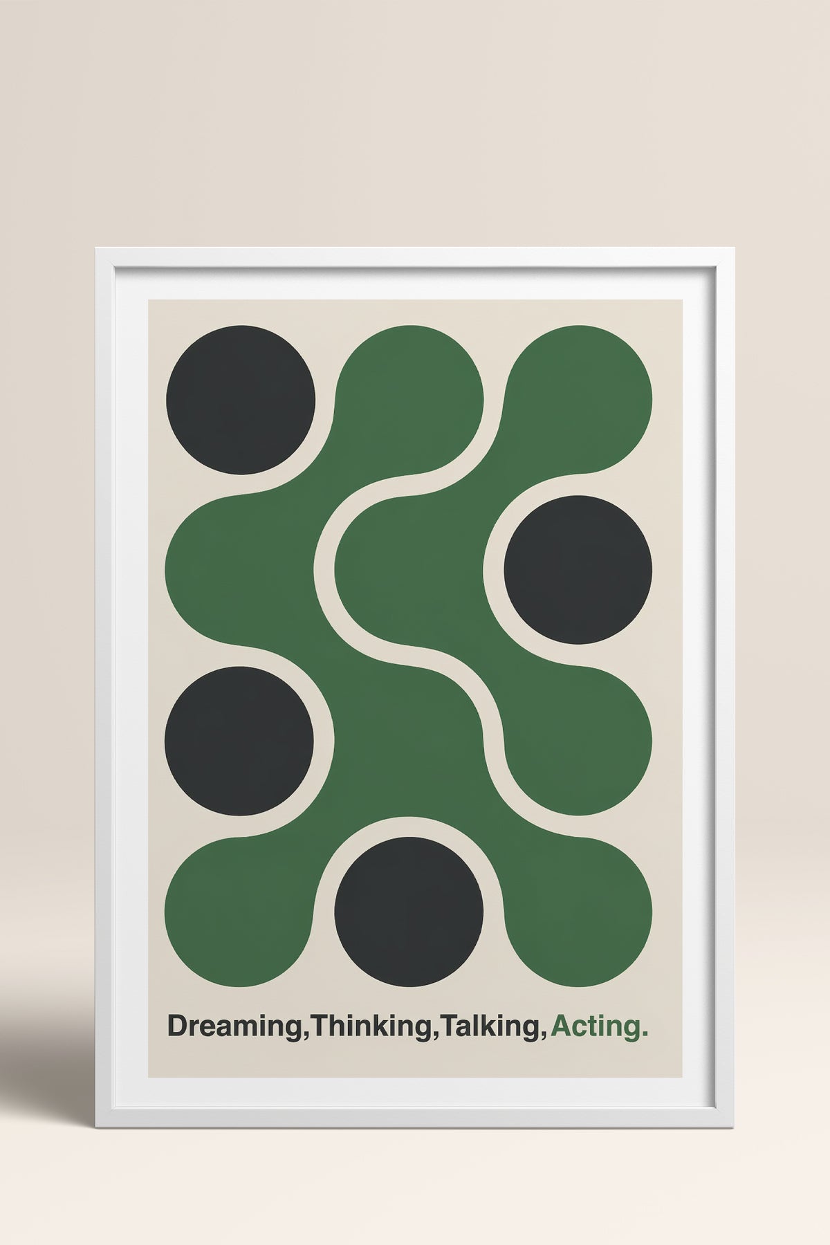 HOMEPACK Ahşap Çerçeveli Tablo Çerçeveli Poster Sanatsal Modern Duvar Dekoru BEK-8421
