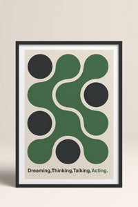 HOMEPACK Ahşap Çerçeveli Tablo Çerçeveli Poster Sanatsal Modern Duvar Dekoru BEK-8421