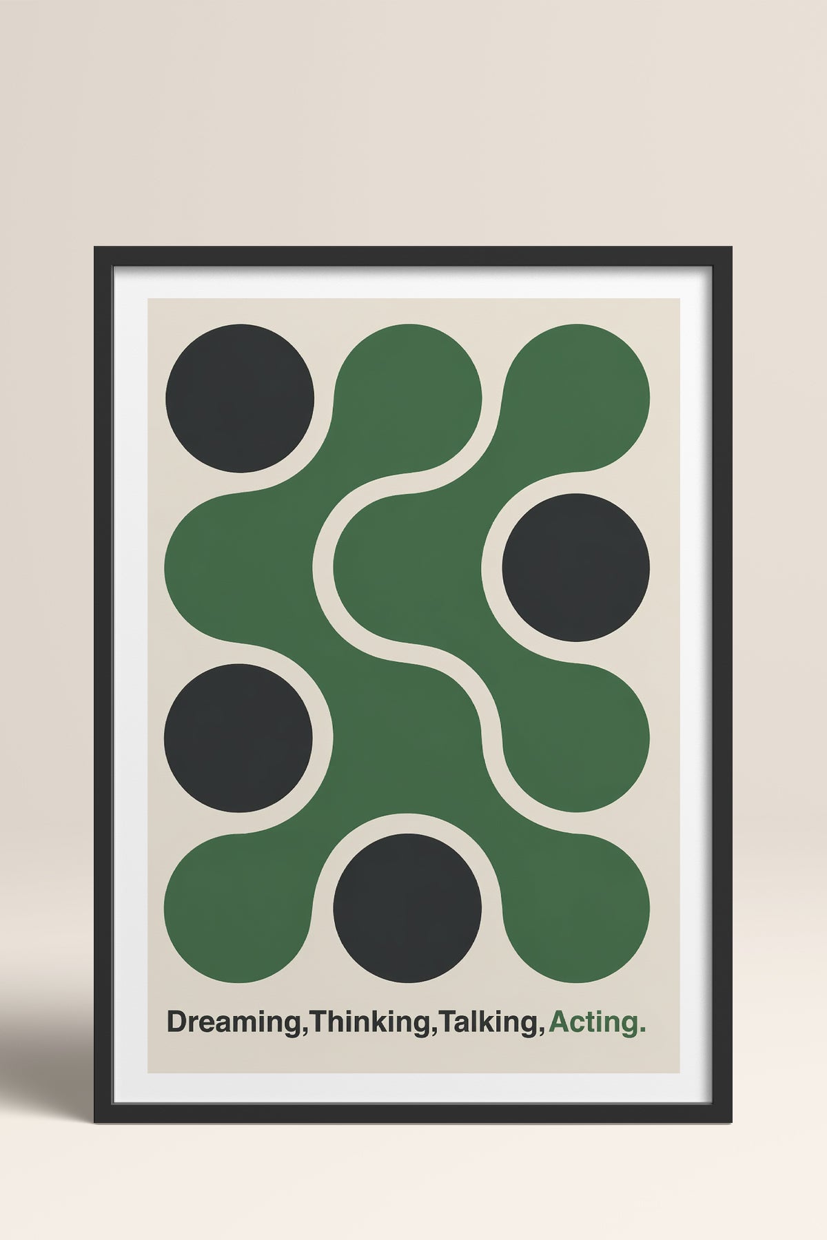 HOMEPACK Ahşap Çerçeveli Tablo Çerçeveli Poster Sanatsal Modern Duvar Dekoru BEK-8421
