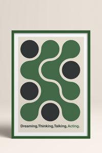 HOMEPACK Ahşap Çerçeveli Tablo Çerçeveli Poster Sanatsal Modern Duvar Dekoru BEK-8421