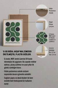 HOMEPACK Ahşap Çerçeveli Tablo Çerçeveli Poster Sanatsal Modern Duvar Dekoru BEK-8421