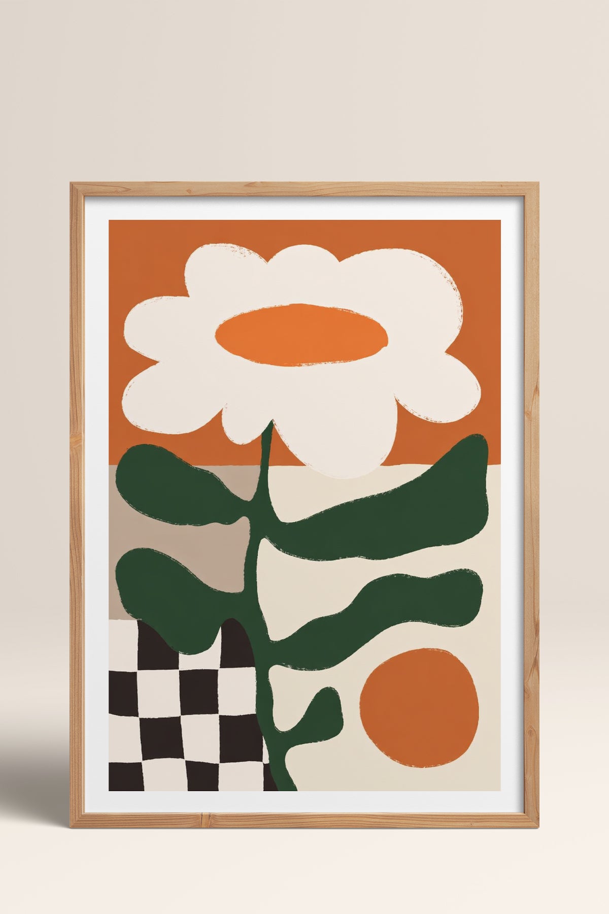 HOMEPACK Ahşap Çerçeveli Tablo Çerçeveli Poster Sanatsal Modern Duvar Dekoru BEK-8422