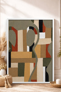 HOMEPACK Ahşap Çerçeveli Tablo Çerçeveli Poster Sanatsal Modern Duvar Dekoru BEK-8425
