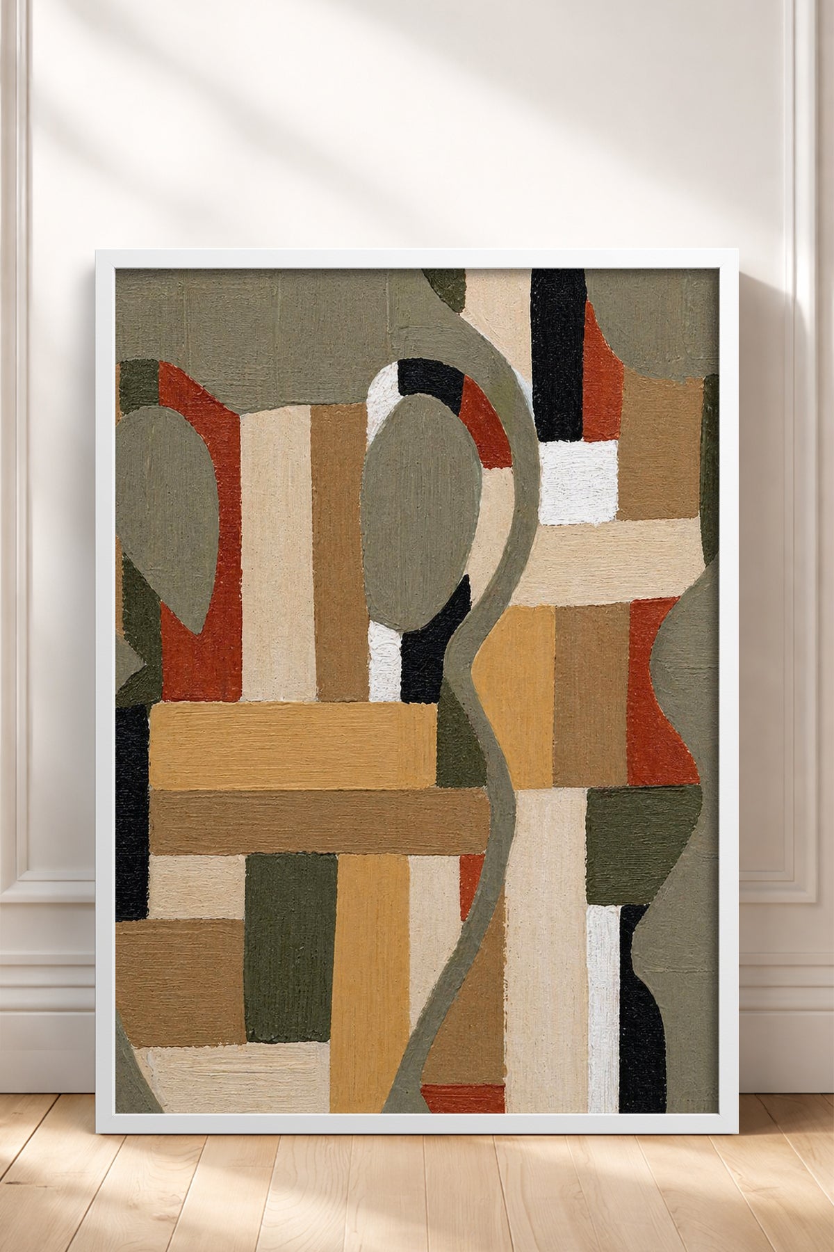 HOMEPACK Ahşap Çerçeveli Tablo Çerçeveli Poster Sanatsal Modern Duvar Dekoru BEK-8425