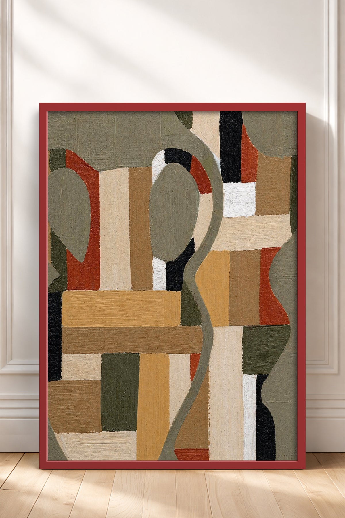 HOMEPACK Ahşap Çerçeveli Tablo Çerçeveli Poster Sanatsal Modern Duvar Dekoru BEK-8425