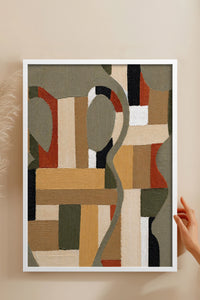 HOMEPACK Ahşap Çerçeveli Tablo Çerçeveli Poster Sanatsal Modern Duvar Dekoru BEK-8425