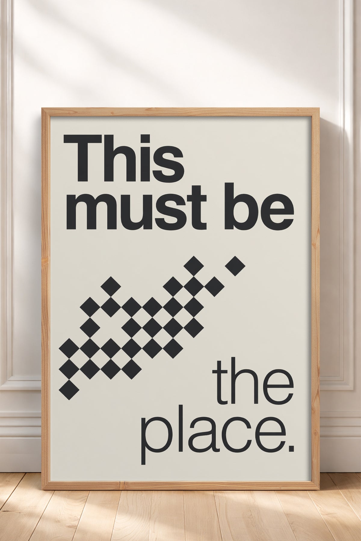 HOMEPACK Ahşap Çerçeveli Tablo Çerçeveli Poster Sanatsal Modern Duvar Dekoru BEK-8426