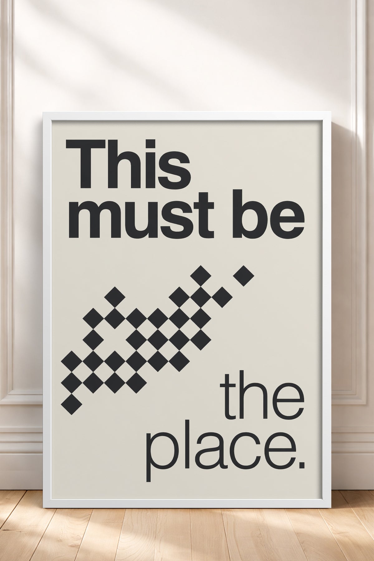 HOMEPACK Ahşap Çerçeveli Tablo Çerçeveli Poster Sanatsal Modern Duvar Dekoru BEK-8426