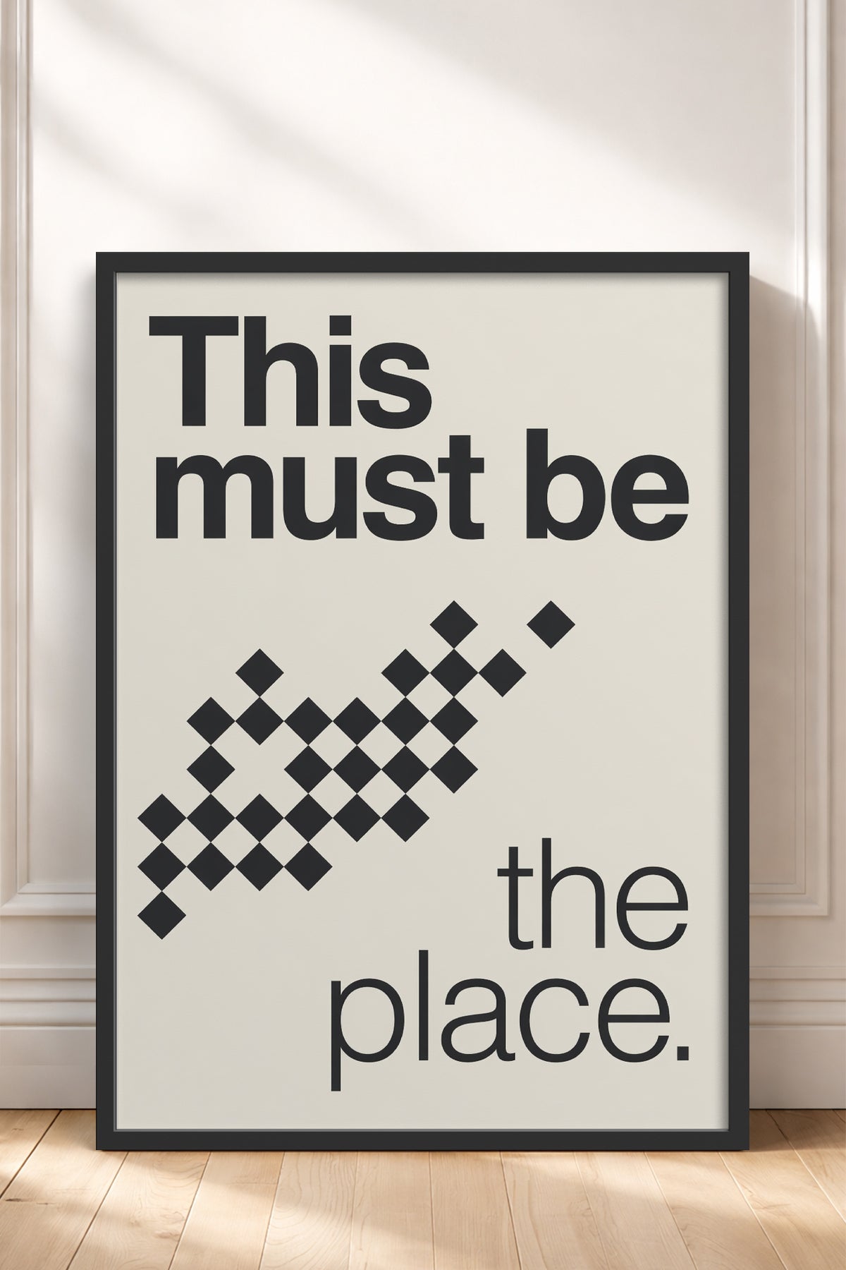 HOMEPACK Ahşap Çerçeveli Tablo Çerçeveli Poster Sanatsal Modern Duvar Dekoru BEK-8426