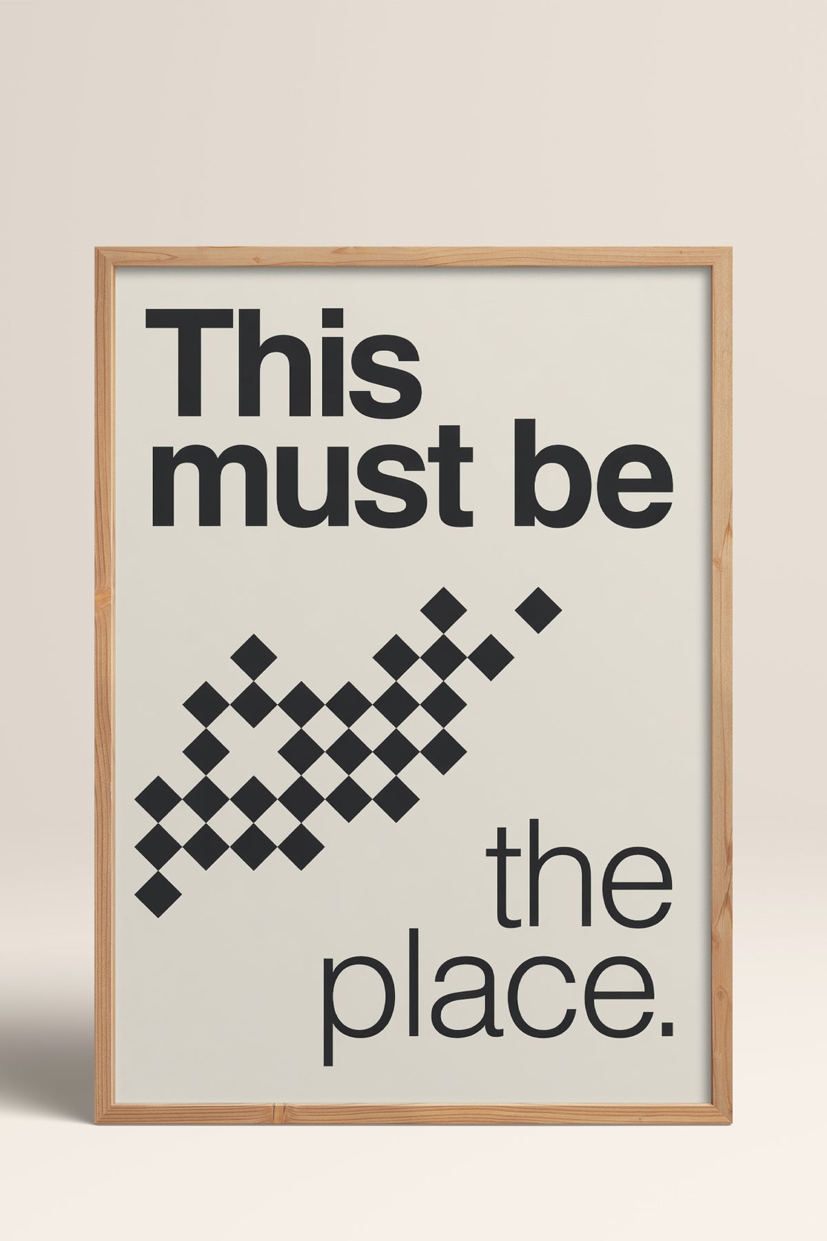HOMEPACK Ahşap Çerçeveli Tablo Çerçeveli Poster Sanatsal Modern Duvar Dekoru BEK-8426