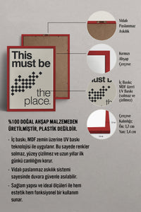HOMEPACK Ahşap Çerçeveli Tablo Çerçeveli Poster Sanatsal Modern Duvar Dekoru BEK-8426