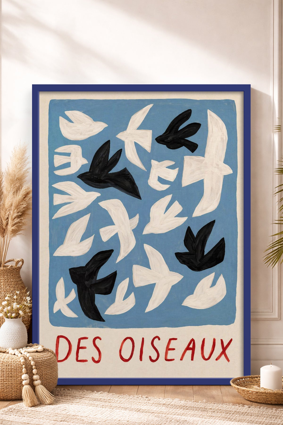 HOMEPACK Ahşap Çerçeveli Tablo Çerçeveli Poster Sanatsal Modern Duvar Dekoru BEK-8427