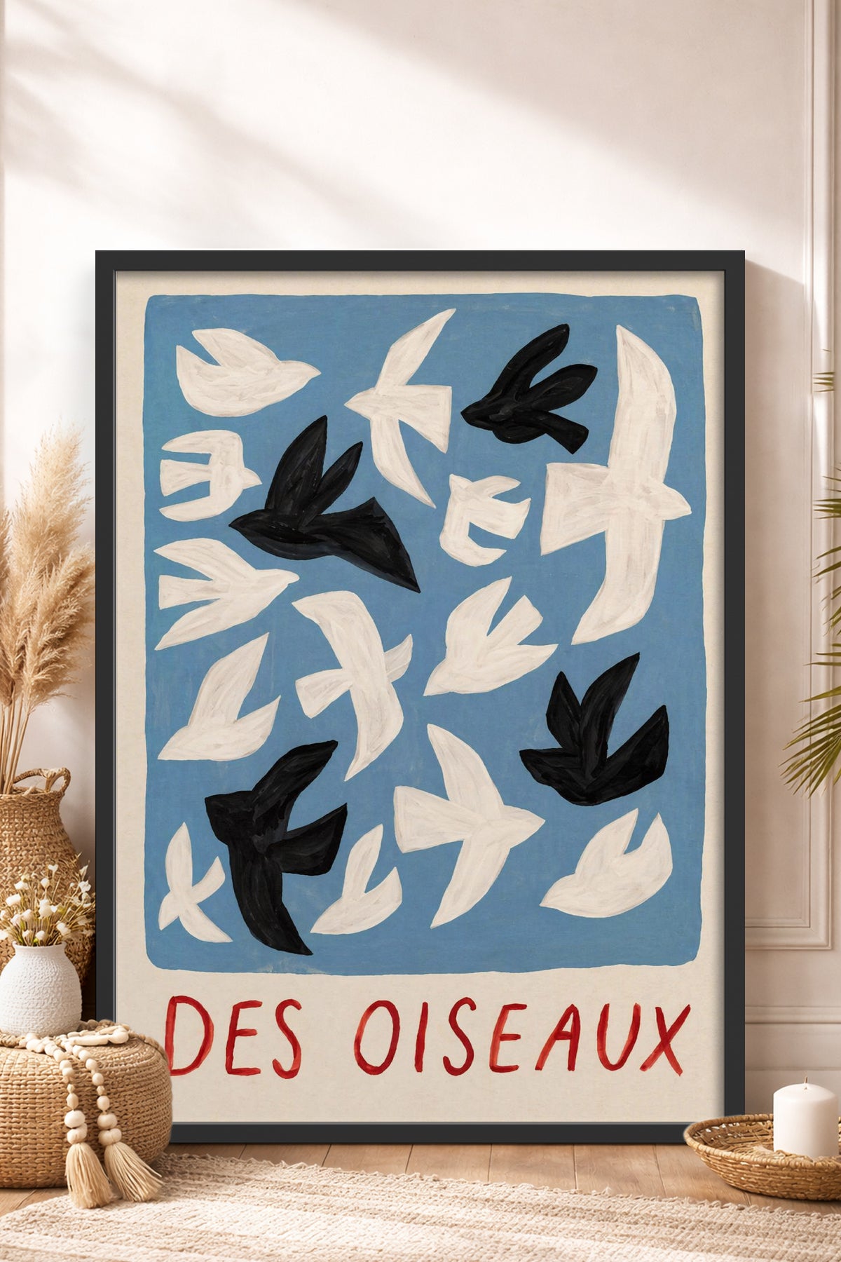 HOMEPACK Ahşap Çerçeveli Tablo Çerçeveli Poster Sanatsal Modern Duvar Dekoru BEK-8427