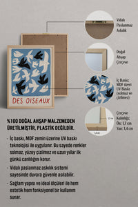 HOMEPACK Ahşap Çerçeveli Tablo Çerçeveli Poster Sanatsal Modern Duvar Dekoru BEK-8427