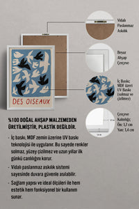 HOMEPACK Ahşap Çerçeveli Tablo Çerçeveli Poster Sanatsal Modern Duvar Dekoru BEK-8427