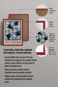 HOMEPACK Ahşap Çerçeveli Tablo Çerçeveli Poster Sanatsal Modern Duvar Dekoru BEK-8427