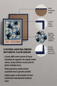 HOMEPACK Ahşap Çerçeveli Tablo Çerçeveli Poster Sanatsal Modern Duvar Dekoru BEK-8427