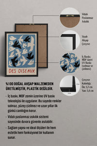 HOMEPACK Ahşap Çerçeveli Tablo Çerçeveli Poster Sanatsal Modern Duvar Dekoru BEK-8427