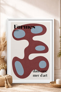 HOMEPACK Ahşap Çerçeveli Tablo Çerçeveli Poster Sanatsal Modern Duvar Dekoru BEK-8428