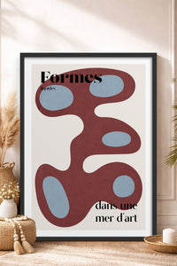 HOMEPACK Ahşap Çerçeveli Tablo Çerçeveli Poster Sanatsal Modern Duvar Dekoru BEK-8428