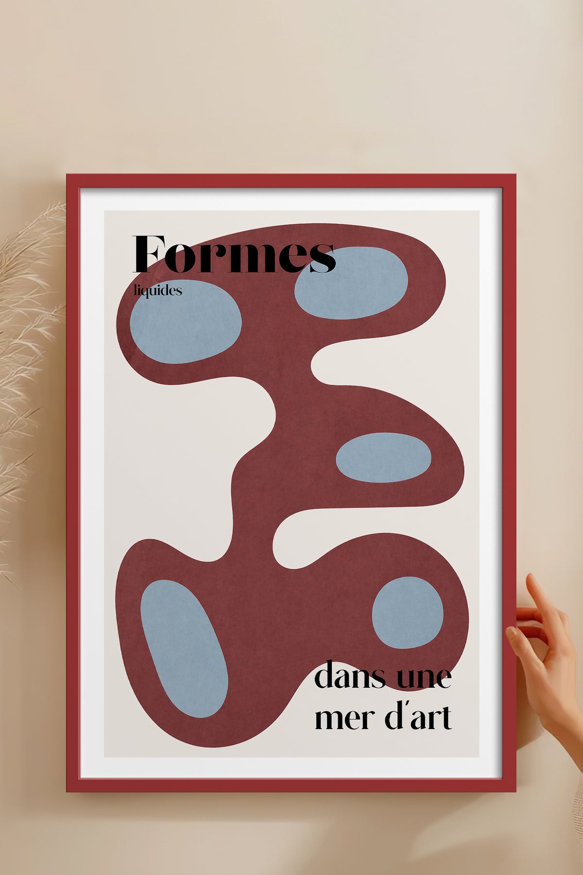 HOMEPACK Ahşap Çerçeveli Tablo Çerçeveli Poster Sanatsal Modern Duvar Dekoru BEK-8428