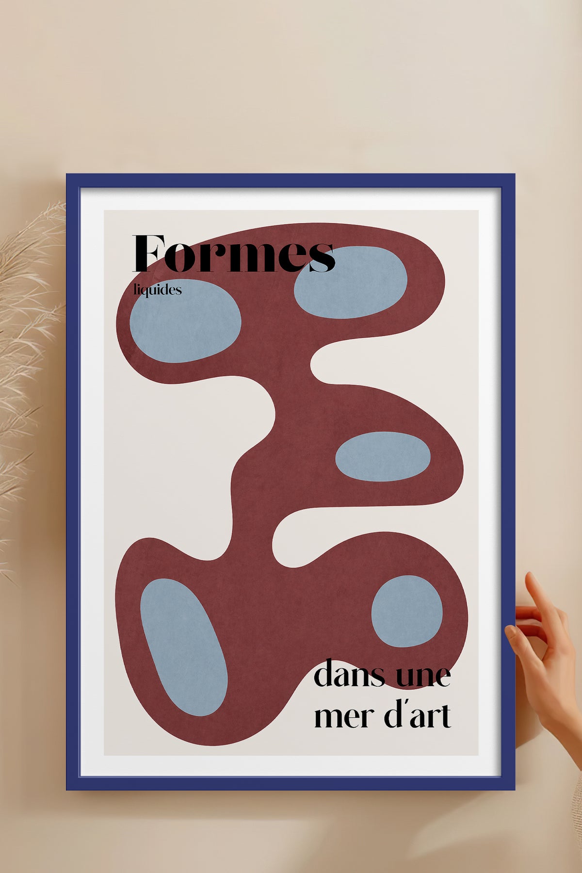 HOMEPACK Ahşap Çerçeveli Tablo Çerçeveli Poster Sanatsal Modern Duvar Dekoru BEK-8428