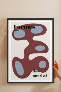 HOMEPACK Ahşap Çerçeveli Tablo Çerçeveli Poster Sanatsal Modern Duvar Dekoru BEK-8428