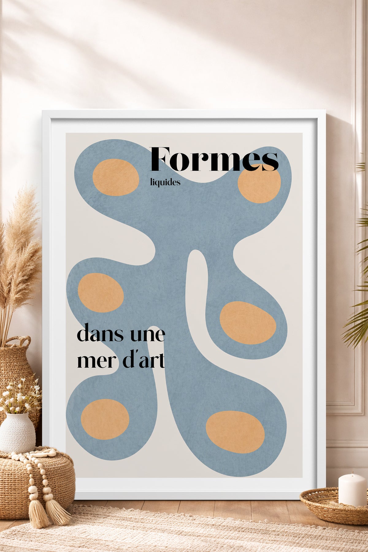 HOMEPACK Ahşap Çerçeveli Tablo Çerçeveli Poster Sanatsal Modern Duvar Dekoru BEK-8429