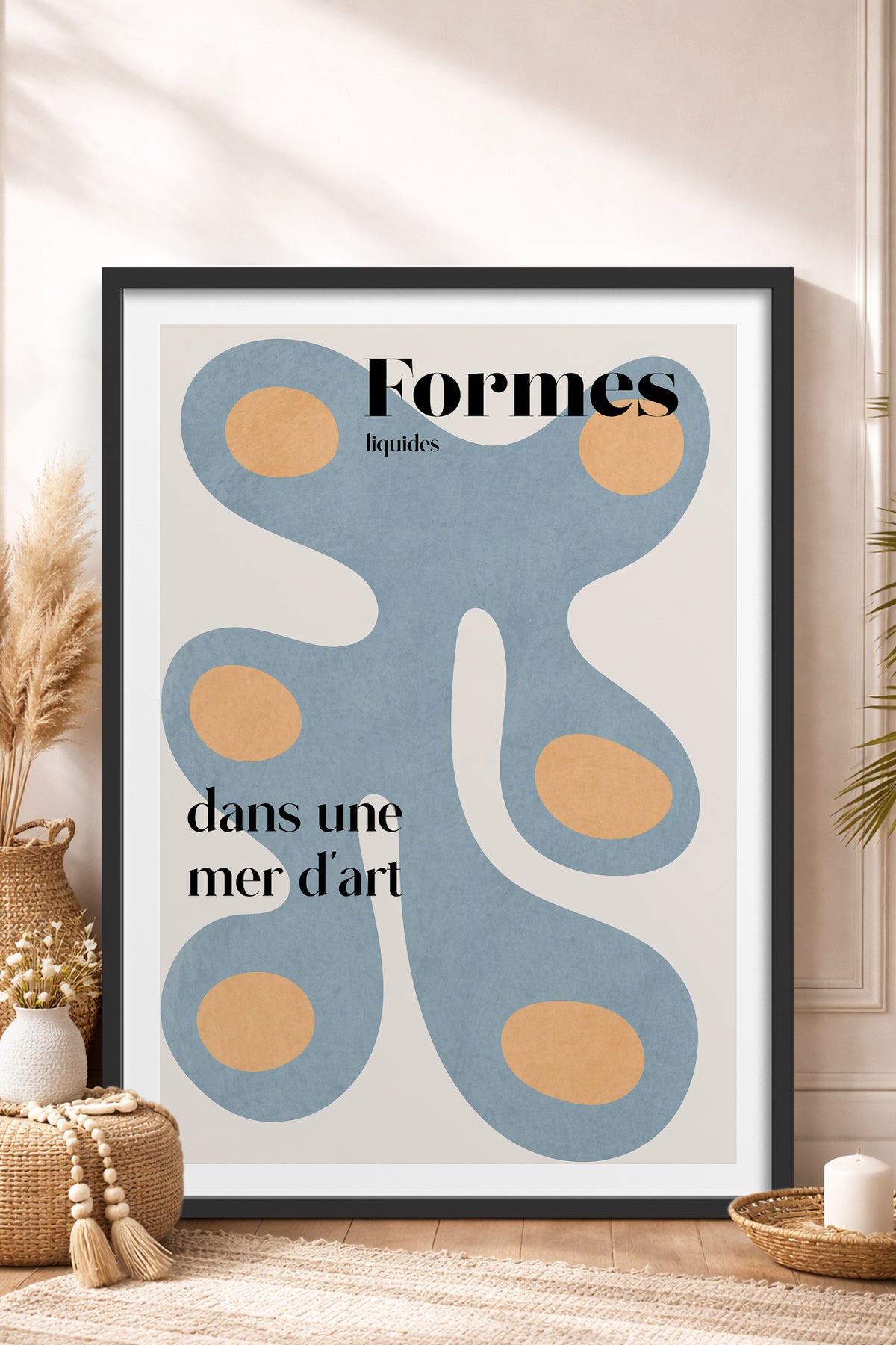 HOMEPACK Ahşap Çerçeveli Tablo Çerçeveli Poster Sanatsal Modern Duvar Dekoru BEK-8429