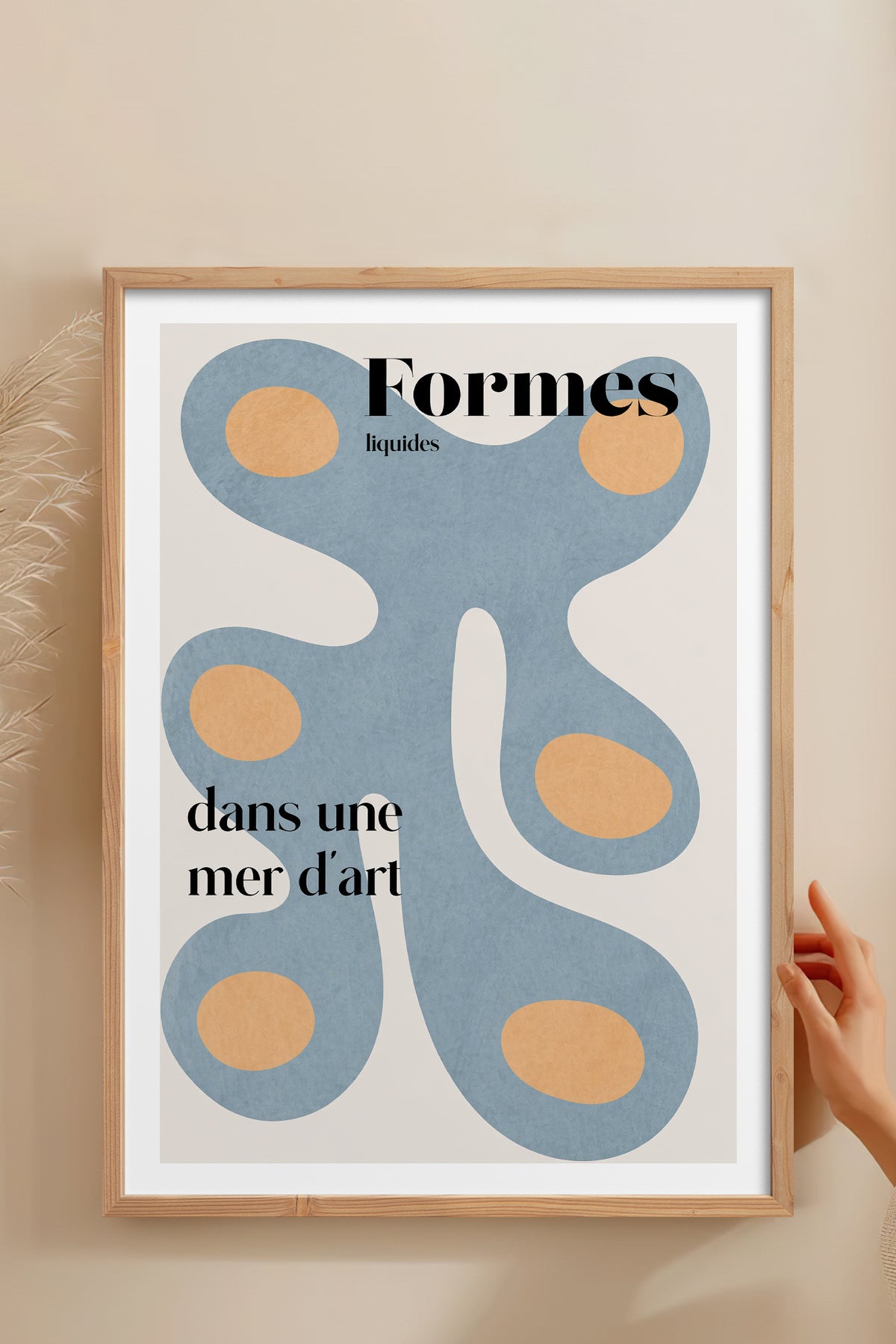 HOMEPACK Ahşap Çerçeveli Tablo Çerçeveli Poster Sanatsal Modern Duvar Dekoru BEK-8429