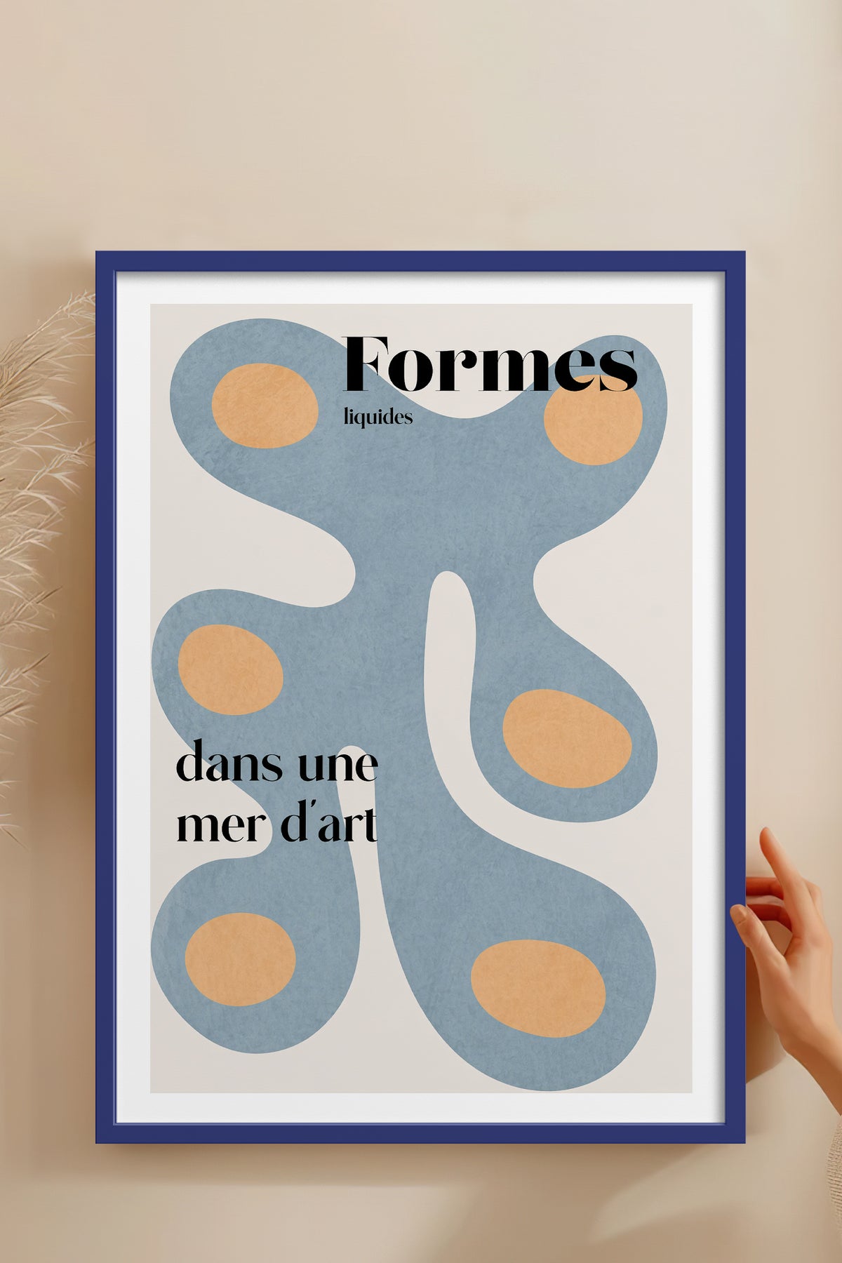 HOMEPACK Ahşap Çerçeveli Tablo Çerçeveli Poster Sanatsal Modern Duvar Dekoru BEK-8429