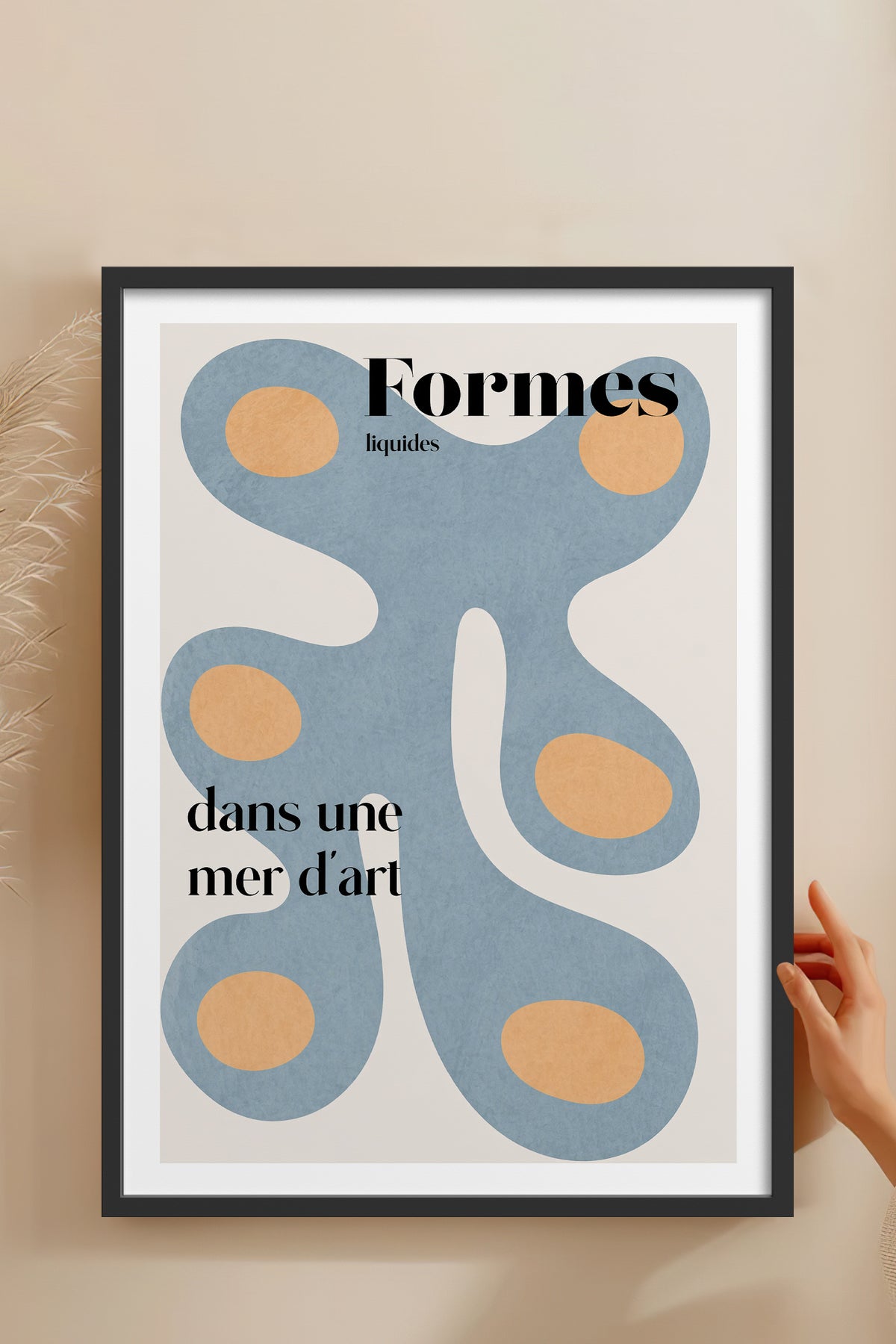 HOMEPACK Ahşap Çerçeveli Tablo Çerçeveli Poster Sanatsal Modern Duvar Dekoru BEK-8429