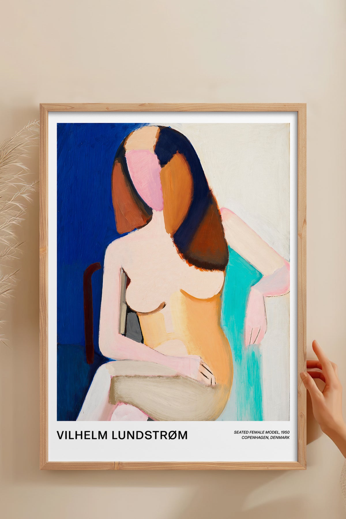 HOMEPACK Ahşap Çerçeveli Tablo Çerçeveli Poster Sanatsal Modern Duvar Dekoru BEK-8430