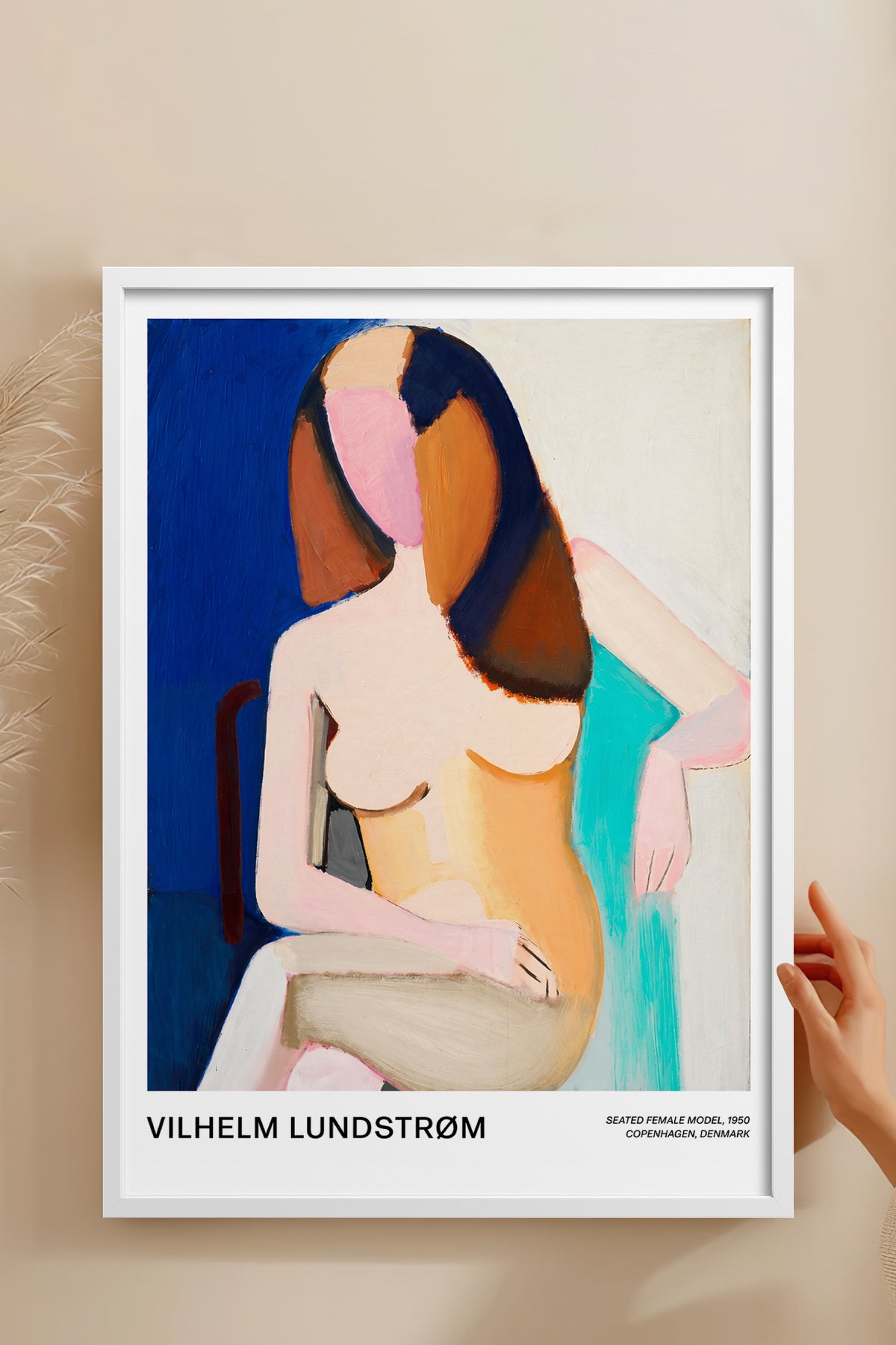 HOMEPACK Ahşap Çerçeveli Tablo Çerçeveli Poster Sanatsal Modern Duvar Dekoru BEK-8430