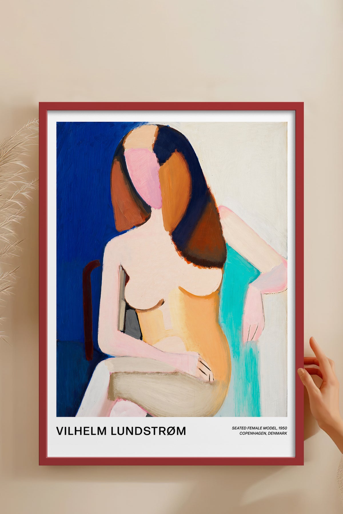 HOMEPACK Ahşap Çerçeveli Tablo Çerçeveli Poster Sanatsal Modern Duvar Dekoru BEK-8430