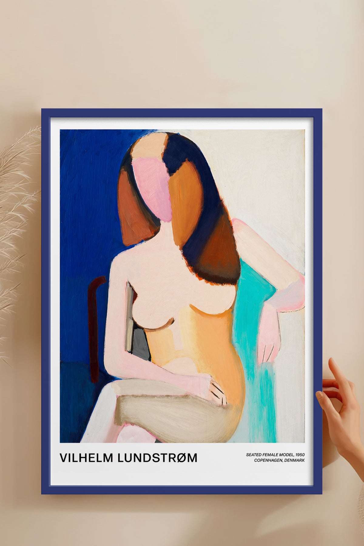 HOMEPACK Ahşap Çerçeveli Tablo Çerçeveli Poster Sanatsal Modern Duvar Dekoru BEK-8430