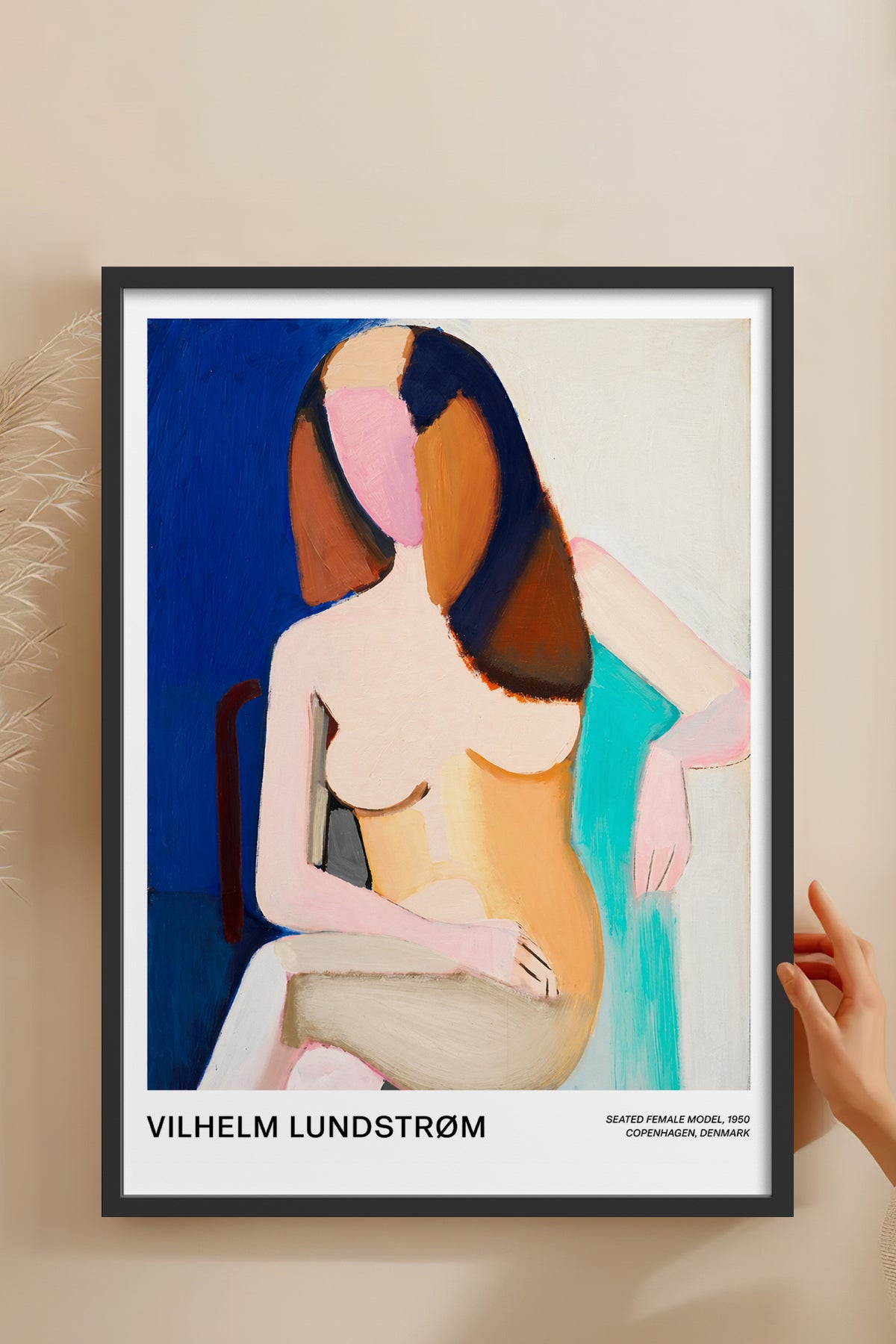 HOMEPACK Ahşap Çerçeveli Tablo Çerçeveli Poster Sanatsal Modern Duvar Dekoru BEK-8430