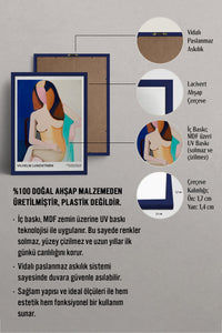 HOMEPACK Ahşap Çerçeveli Tablo Çerçeveli Poster Sanatsal Modern Duvar Dekoru BEK-8430