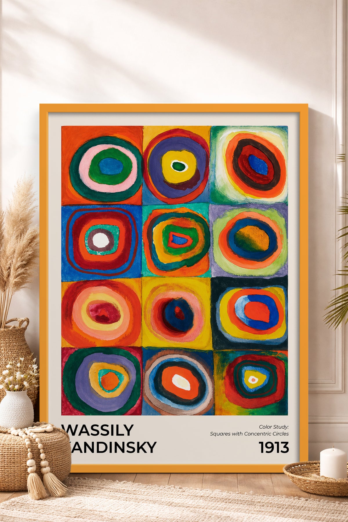 HOMEPACK Ahşap Çerçeveli Tablo Çerçeveli Poster Sanatsal Modern Duvar Dekoru BEK-8431