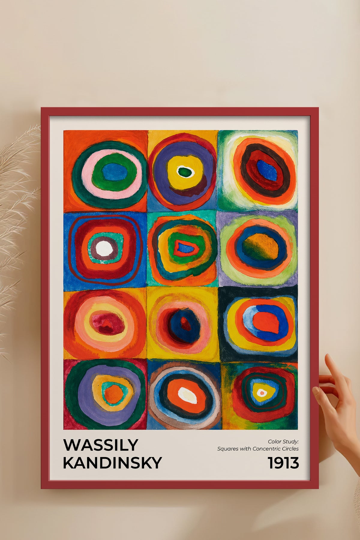 HOMEPACK Ahşap Çerçeveli Tablo Çerçeveli Poster Sanatsal Modern Duvar Dekoru BEK-8431
