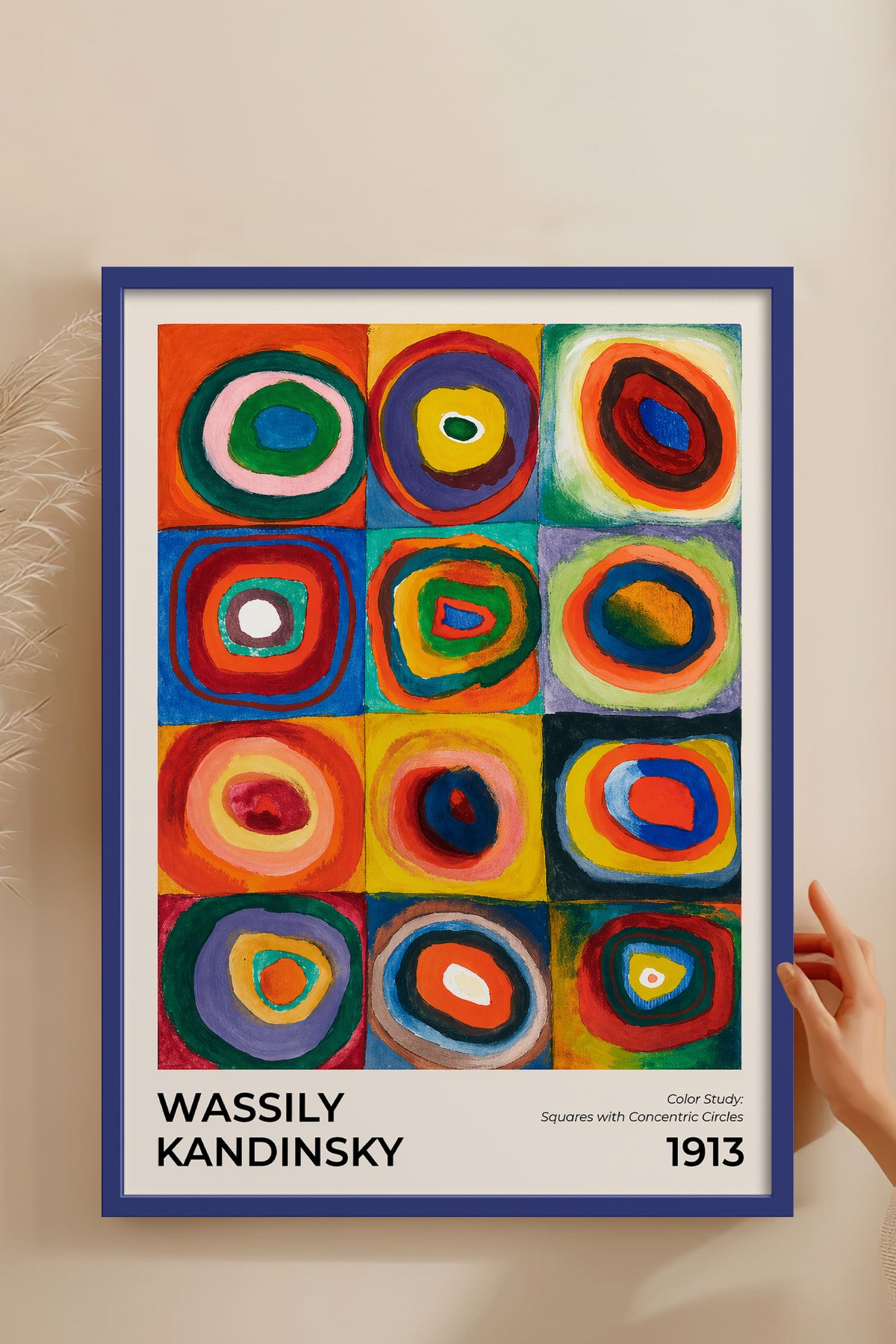 HOMEPACK Ahşap Çerçeveli Tablo Çerçeveli Poster Sanatsal Modern Duvar Dekoru BEK-8431