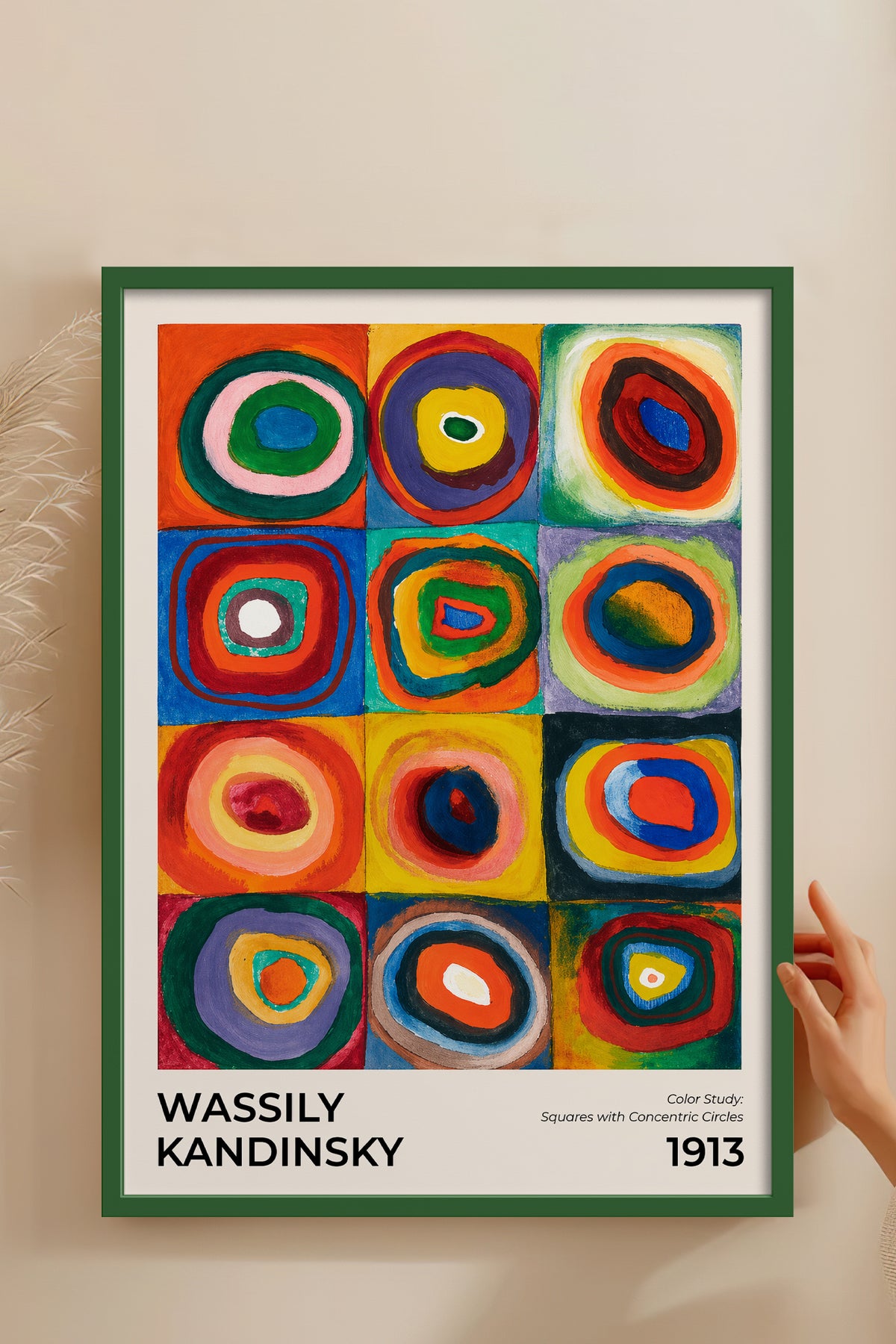HOMEPACK Ahşap Çerçeveli Tablo Çerçeveli Poster Sanatsal Modern Duvar Dekoru BEK-8431